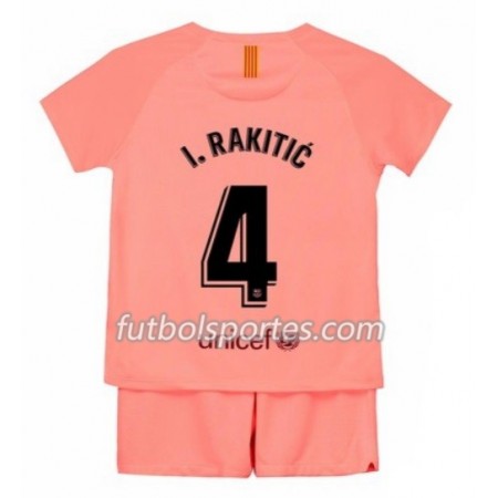 Camisetas FC Barcelona I.Rakitic 4 Niño Tercera Equipacion 2018/2019